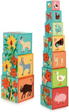 Scratch Europe Animals Of The World 10 Pcs Stacking Tower - Jumbo - Laadlee