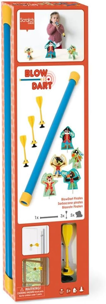 Scratch Europe Blowdart Pirates - 5 Pirates & 3 Darts - Laadlee