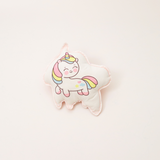 Yellow Doodle Cushion - Unicorn - Laadlee