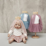 ByAstrup Doll Tulle Skirt with Veil - Dusty Rose - Laadlee