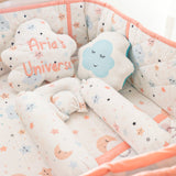 Yellow Doodle Cushion - Cloud - Laadlee