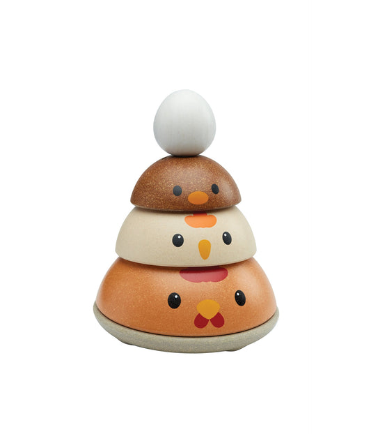 PlanToys Chicken Nesting in Modern Rustic Color - Laadlee