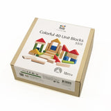 PlanToys Colorful 40 Unit Blocks - Laadlee