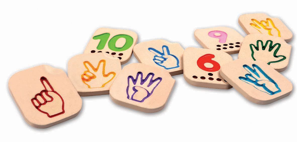 PlanToys Hand Sign Numbers 1 to 10 - Laadlee