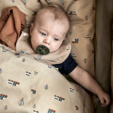 Nuuroo Bera Baby Bed Linen - Train - Laadlee