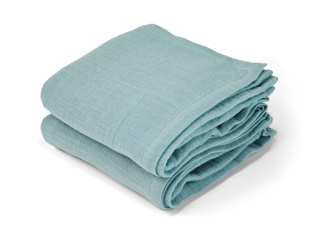 Nuuroo Bao Muslin Cloth 2-pack Solid - Lead (70 x 70 cm) - Laadlee