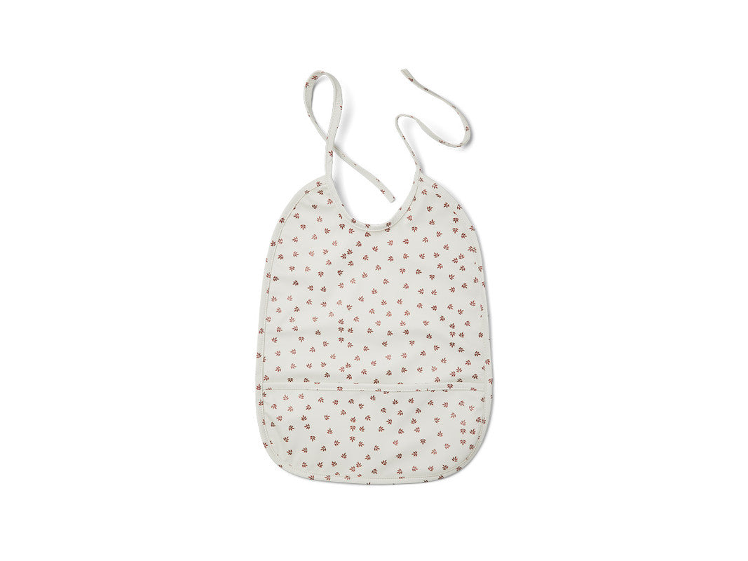 Nuuroo Ida Coated Bib - Cream Leaf - Laadlee