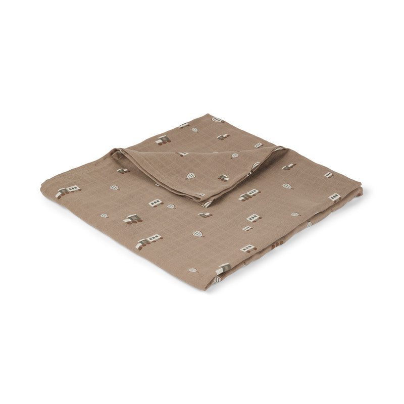 Nuuroo Barri Muslin Swaddle - Train - Laadlee