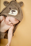 Nuuroo Aki Hooded Baby Towel - Cobblestone - Laadlee