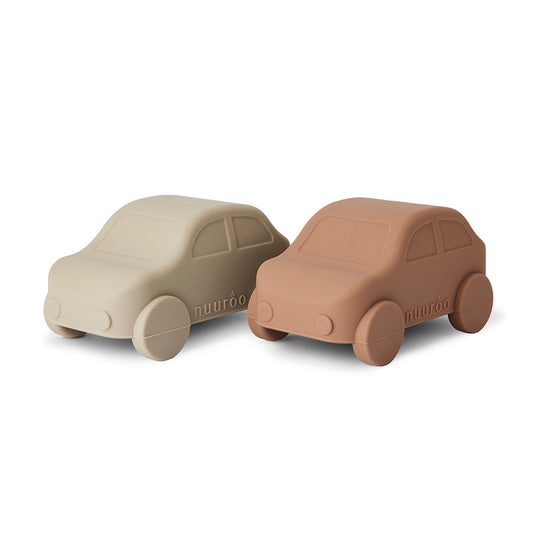 Nuuroo Gry Silicone Playcar 2-pack - Cobblestone Mix - Laadlee