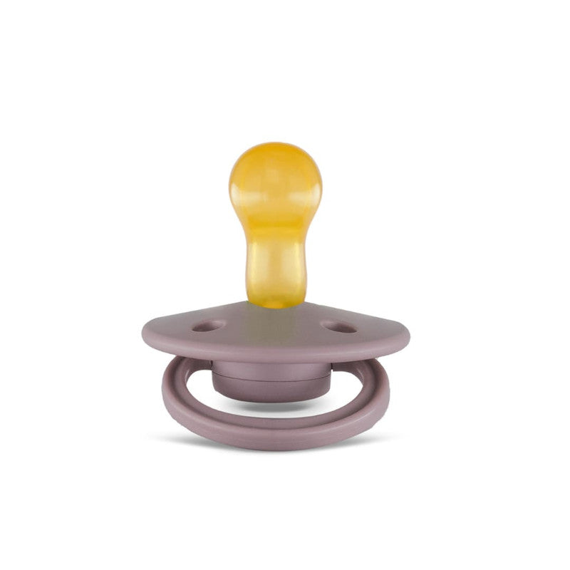 Rebael Mono Round Pacifier Size 1 - Plum - Laadlee