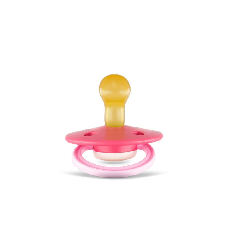 Rebael Fashion Round Pacifier Size 1 - Hot Pearly Flamingo - Laadlee