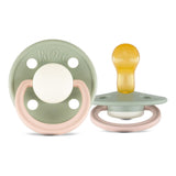 Rebael Fashion Round Pacifier Size 1 - Pack of 2 - Cloudy Pearly Poodle / Tornado Pearly Dolphin - Laadlee