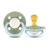 Rebael Fashion Round Pacifier Size 1 - Pack of 2 - Cold Pearly Dolphin / Cloudy Pearly Elephant - Laadlee
