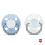 Rebael Fashion Round Pacifier Size 2 - Pack of 2 - Cold White Pony / Snowy Sky Pony - Laadlee