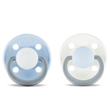 Rebael Fashion Round Pacifier Size 1 - Pack of 2 - Cold White Pony / Snowy Sky Pony - Laadlee