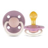 Rebael Fashion Round Pacifier Size 2 - Pack of 2 - Misty Soft Mouse / Tornado Plum Mouse - Laadlee