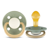 Rebael Fashion Round Pacifier Size 2 - Pack of 2 - Cloudy Pearly Lion / Frosty Pearly Dolphin - Laadlee