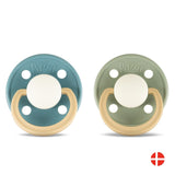 Rebael Fashion Round Pacifier Size 2 - Pack of 2 - Rainy Pearly Lion / Cloudy Pearly Lion - Laadlee