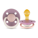 Rebael Fashion Round Pacifier Size 2 - Pack of 2 - Misty Soft Mouse / Frosty Pearly Rhino - Laadlee