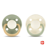 Rebael Fashion Round Pacifier Size 2 - Pack of 2 - Cloudy Pearly Lion / Frosty Pearly Dolphin - Laadlee