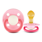 Rebael Fashion Round Pacifier Size 2 - Pack of 2 - Hot Pearly Flamingo / Rising Pearly Lobster - Laadlee