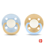 Rebael Fashion Round Pacifier Size 2 - Pack of 2 - Cold Pearly Lion / Dusty Pearly Elephant - Laadlee