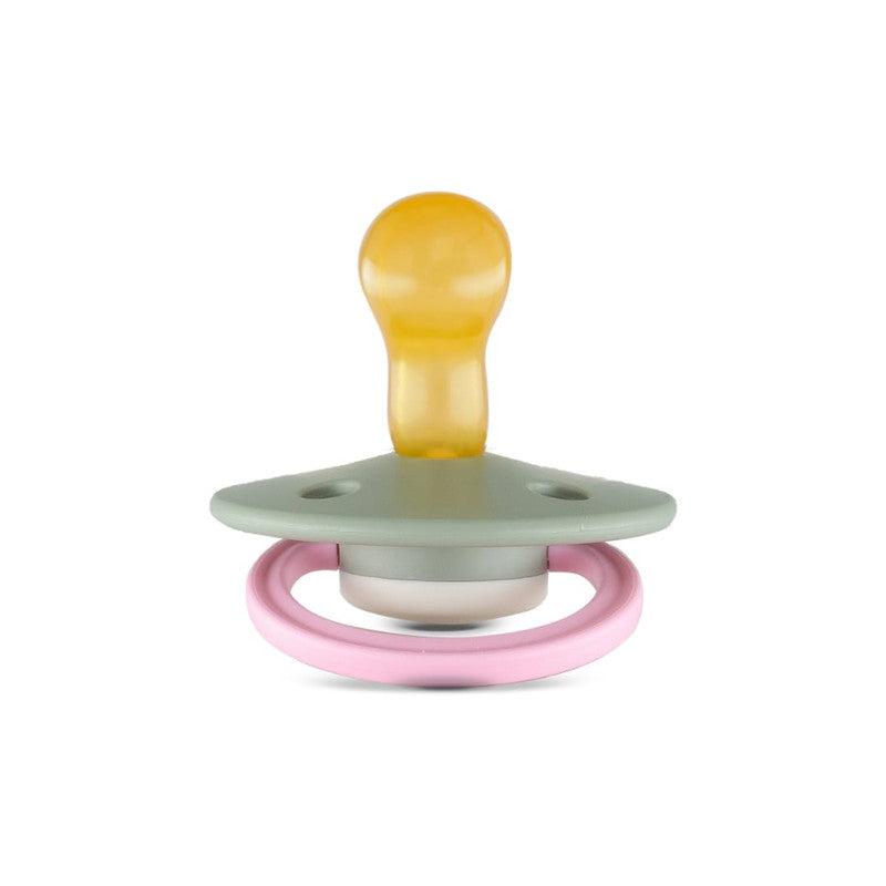 Rebael Fashion Round Pacifier Size 1 - Cloudy Pearly Flamingo - Laadlee