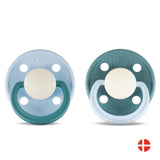 Rebael Fashion Round Pacifier Size 2 - Pack of 2 - Cold Pearly Snake / Rainy Pearly Elephant - Laadlee