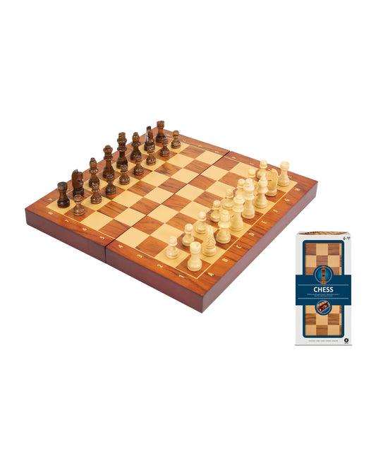 Ambassador - Folding Wood Chess Set - Laadlee