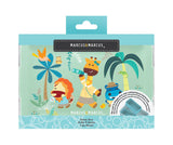 Marcus & Marcus Bento Lunch Box With Two Silicone Removable Compartments - Jungle - Green - Laadlee