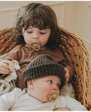 Frigg Daisy Latex Baby Pacifier 6M-18M, 1Pack, Cappuccino - Size 2 - Laadlee