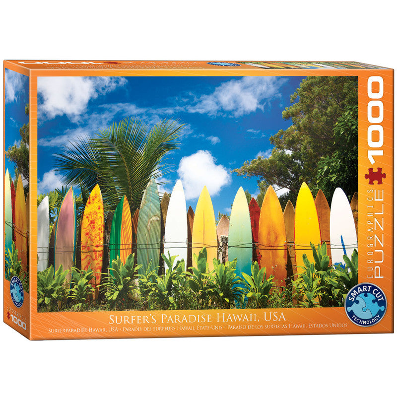EuroGraphics Surfer's Paradise Hawaii-1000 Pcs Puzzle - Laadlee