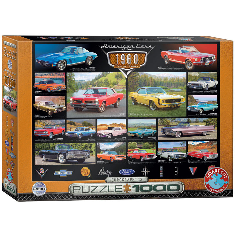 EuroGraphics American Cars Of The 1960S-1000 Pcs - Laadlee