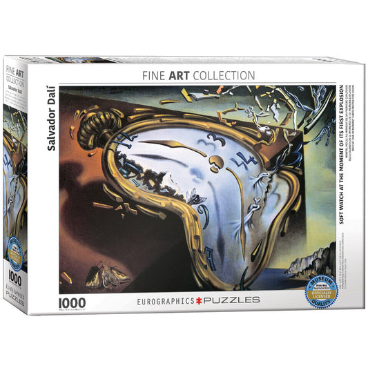 EuroGraphics Soft Watch At Moment Of First Explosion By Salvador Dali 1000 Pieces Puzzle - Laadlee