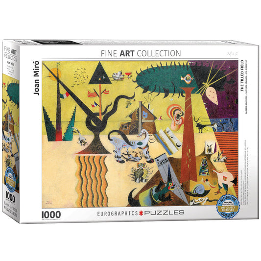 EuroGraphics The Tilled Field By Joan Miro 1000 Pieces Puzzle - Laadlee