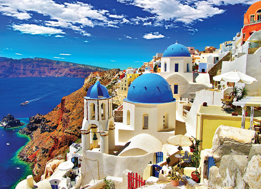 EuroGraphics Oia, Santorini Greece 1000 Pieces Puzzle - Laadlee