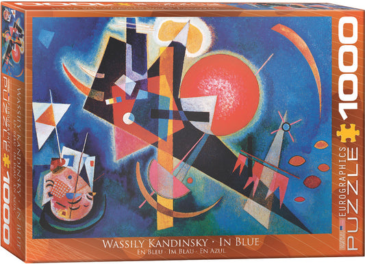 EuroGraphics In Blue By Wassily Kandinsky 1000 Pieces Puzzle - Laadlee
