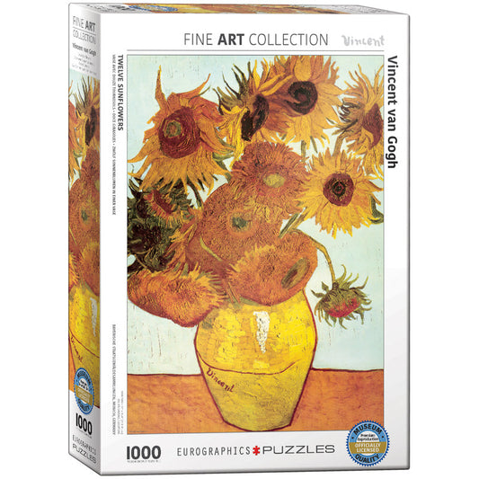 EuroGraphics Twelve Sunflowers 1000 Pieces Puzzle - Laadlee