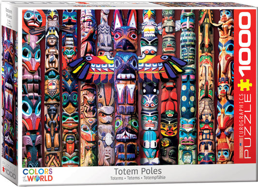 EuroGraphics Canadian Totem Poles 1000 Piece Puzzle - Laadlee