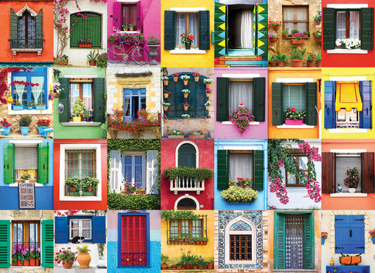 EuroGraphics Mediterranean Window 1000 Pieces Puzzle - Laadlee