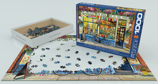EuroGraphics The Greatest Bookstore in the World 1000 Pieces Puzzle - Laadlee