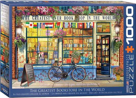 EuroGraphics The Greatest Bookstore in the World 1000 Pieces Puzzle - Laadlee