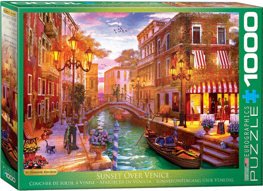 EuroGraphics Sunset Over Venice 1000 Pieces Puzzle - Laadlee
