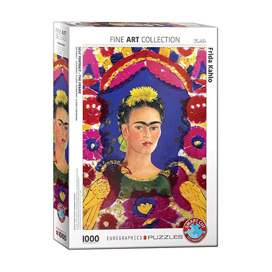 EuroGraphics Self Portrait Frame By Frida Kahlo 1000 Pieces Puzzle - Laadlee