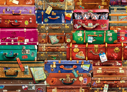 EuroGraphics Travel Suitcases 1000 Pieces Puzzle - Laadlee
