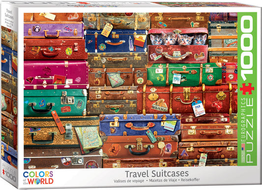 EuroGraphics Travel Suitcases 1000 Pieces Puzzle - Laadlee