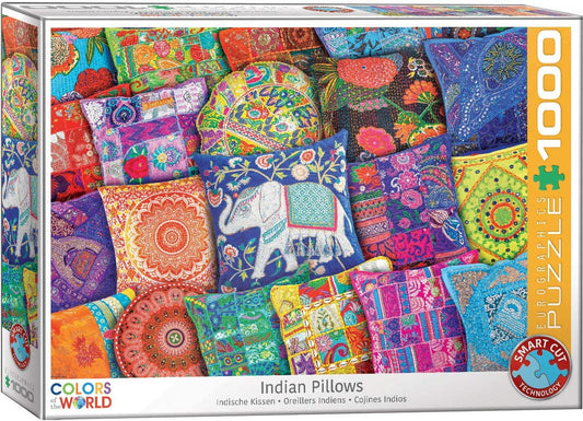 EuroGraphics Indian Pillows 1000 Pieces Puzzle - Laadlee