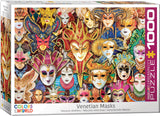 EuroGraphics Venice Carnival Masks - 1000 Pcs Puzzle - Laadlee