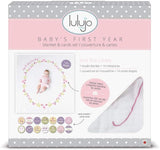 Lulujo Baby's First Year™ Blanket & Cards Set - Isn't She Lovely - Laadlee
